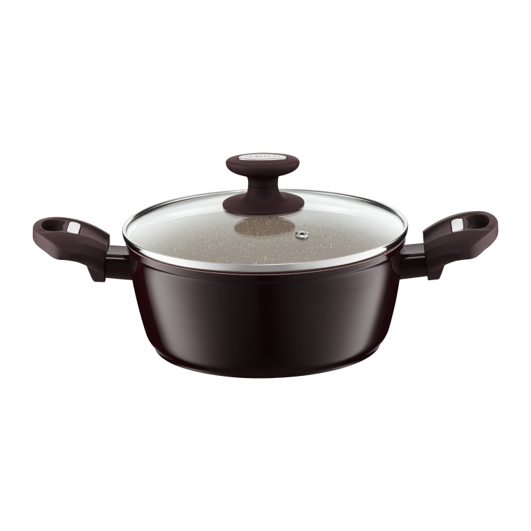 

garnek Brown Stone 6,5 litra z pokrywką 28cm
