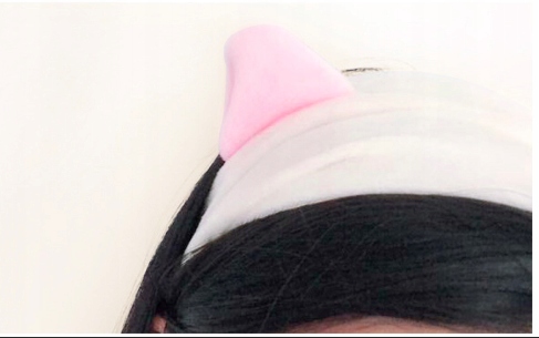 OPASKA KOSMETYCZNA NA GŁOWĘ WELUR ŻÓŁTA MAKE UP Model ŻÓŁTA