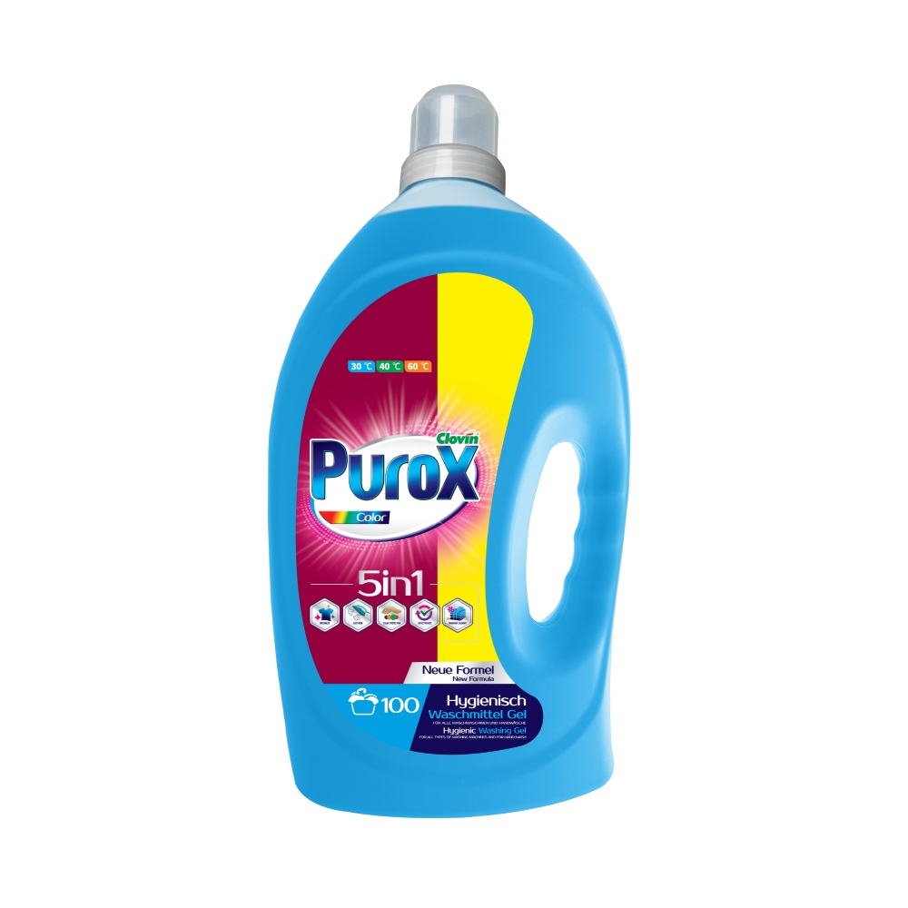 3x Clovin Gel na praní barev pečuje o barvu na delší dobu 3 l