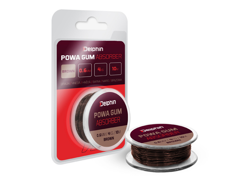 Delphin Powa guma amortyzująca brąz 0.6mm 4kg 10m