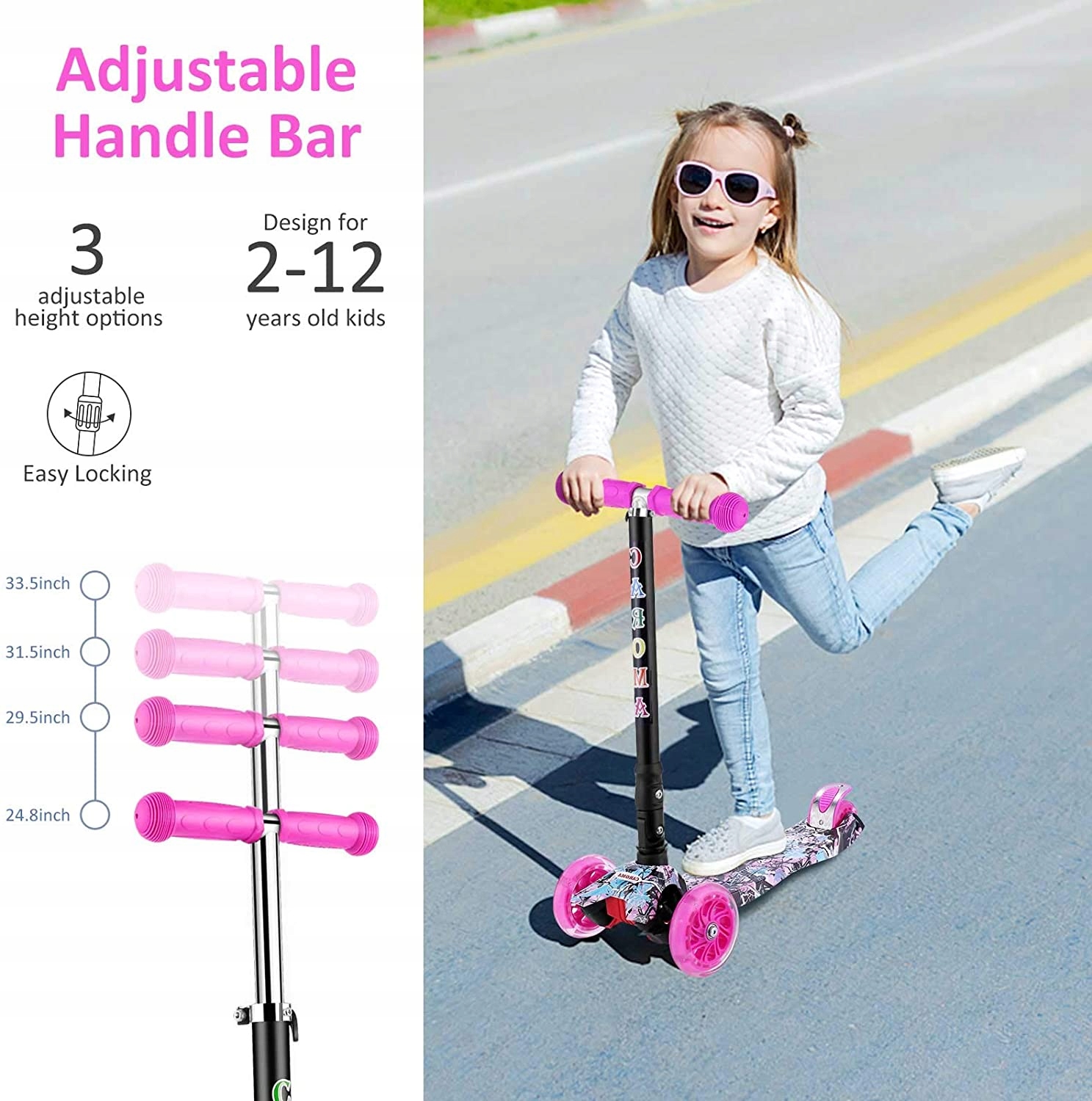 HULAJNOGA DZIECIĘCA TRÓJKOŁOWA CAROMA LED Rodzaj trójkołowa