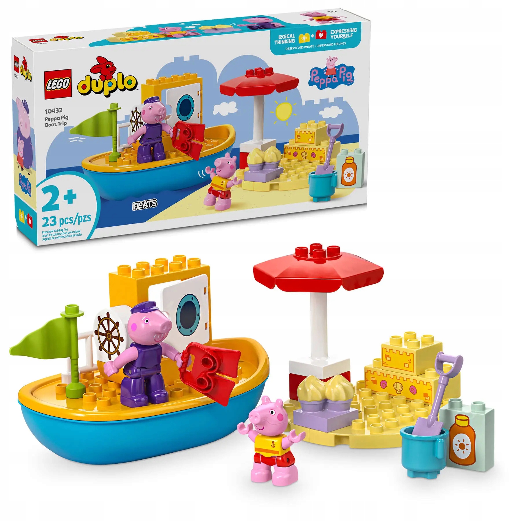 Lego Duplo 10432 prasátko Pepa A Plavba Lodí Stavebnice
