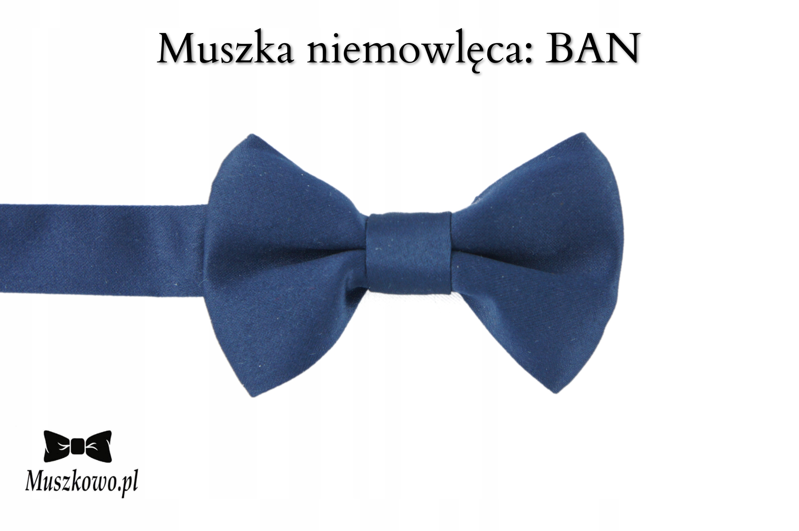 Granatowy ZESTAW Szelki i muszka dla dziecka 0-18 miesięcy Odcień granatowy