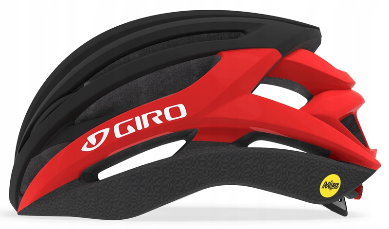 Silniční cyklistická přilba Giro Syntax Integrated Mips Matte Black Bright Red