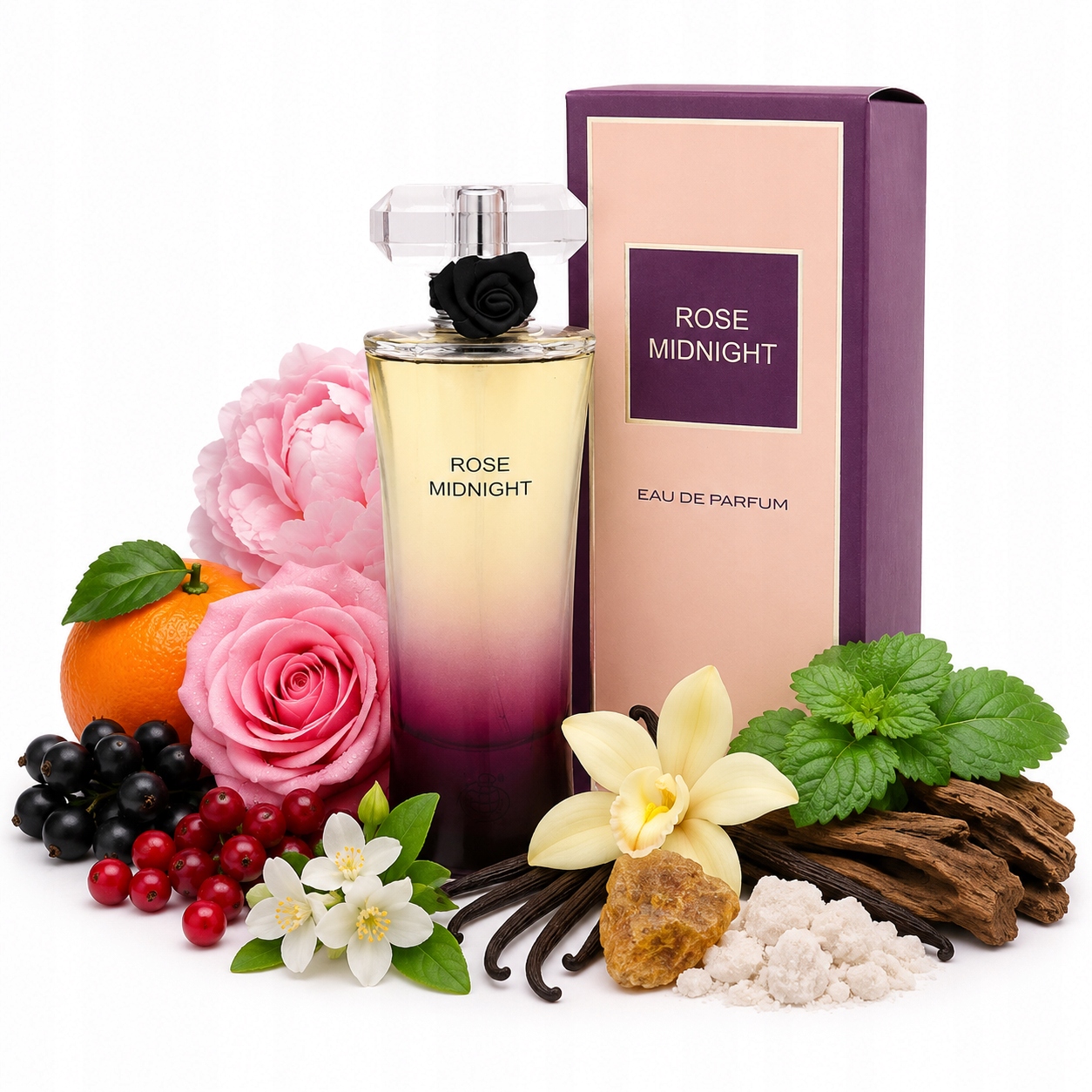 Oryginalne Perfumy Arabskie Fragrance Rose Midnight 100ml Edp+gratis!