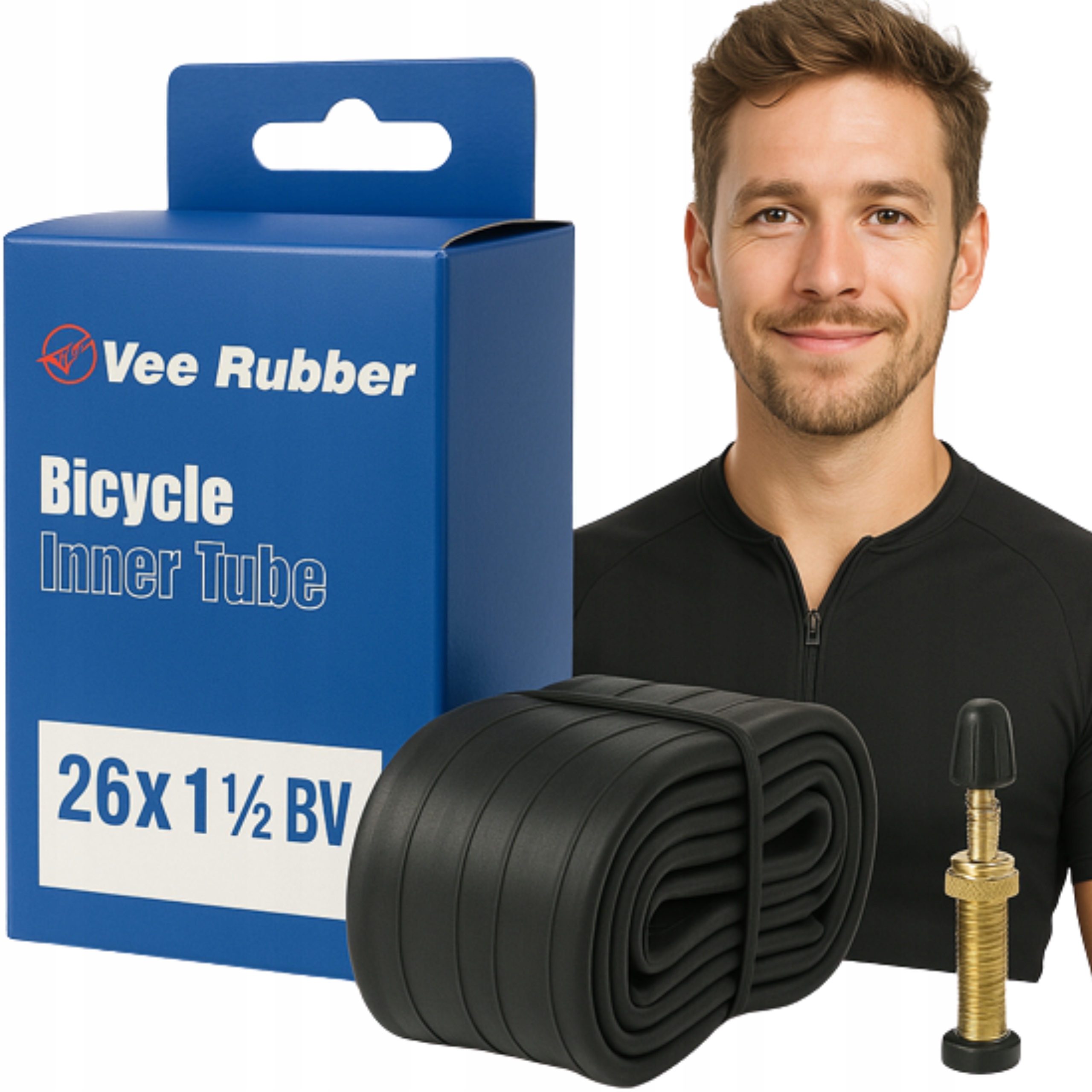 Dętka 26x11/2 Vee Rubber Bv 650x38B 38-584 dętka 650B z wentylem rowerowym