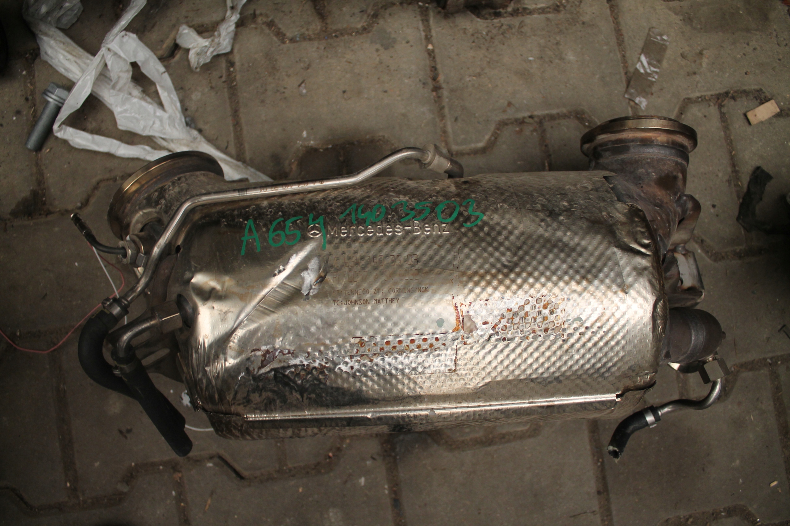 filter CZASTEK STALYCH catalyst DPF MERCEDES A6541403503