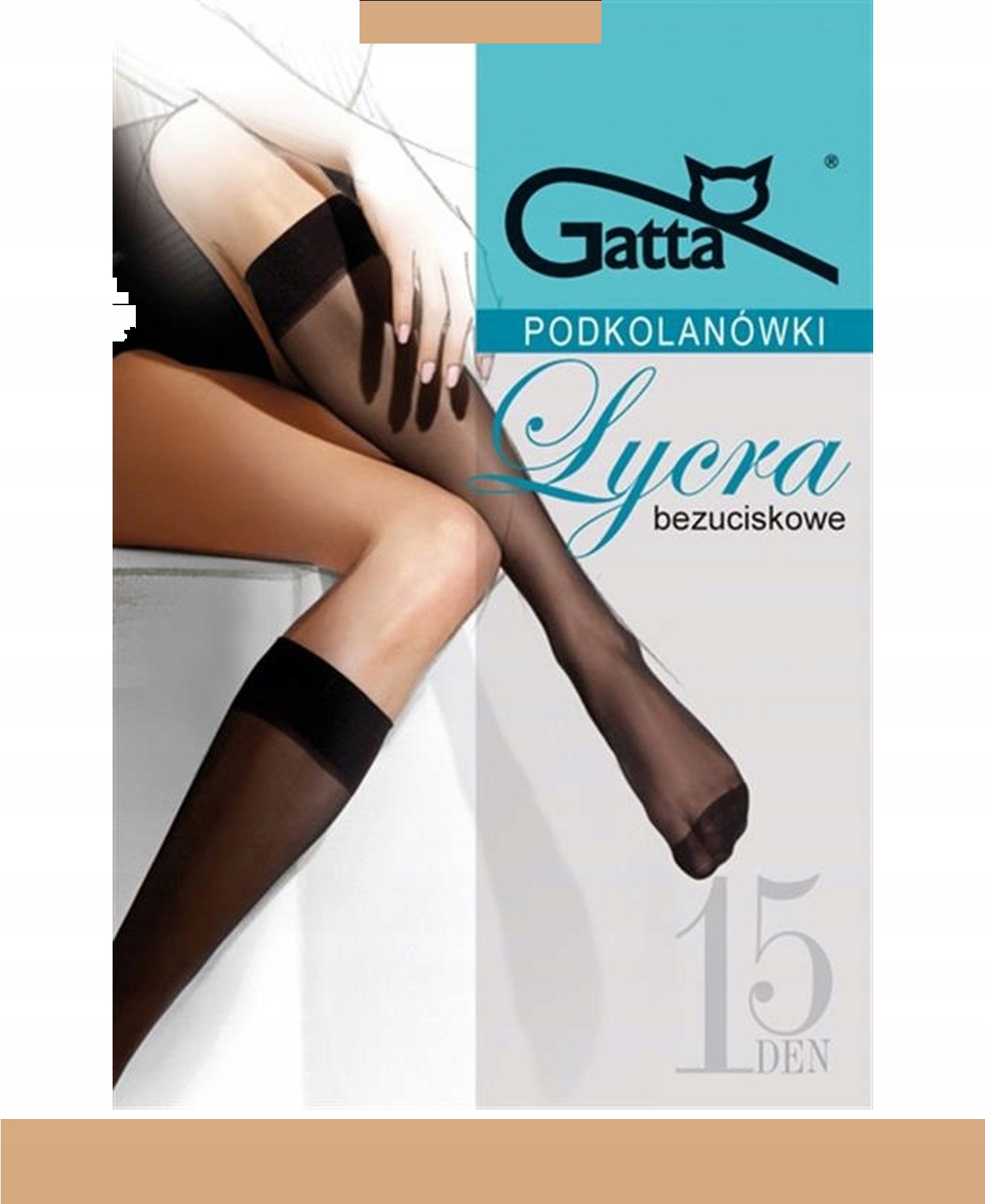 

Gatta Podkolanówki Lycra połmat 15 den