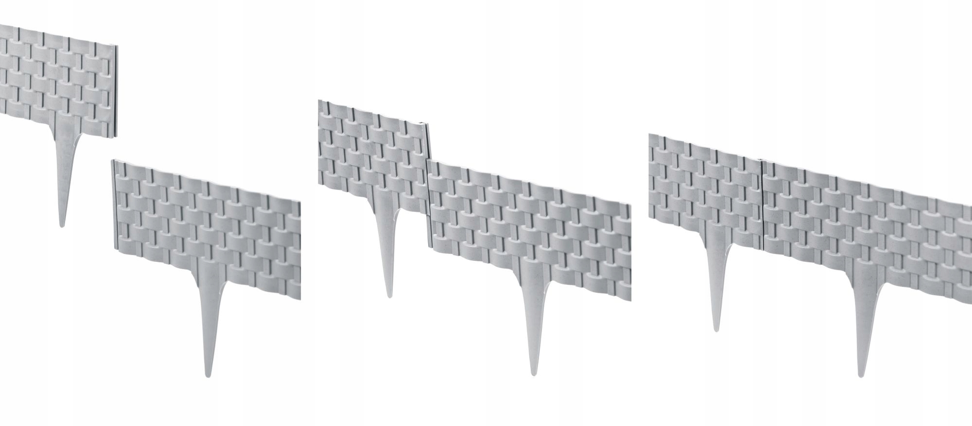 Palisada ogrodowa RattanPalisade brązowa 9,5x82cm Długość 80 cm