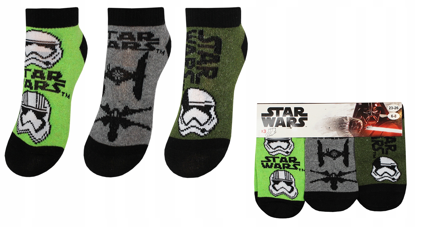

Star Wars Stopki Chłopięce Disney 3-PAK 31/34