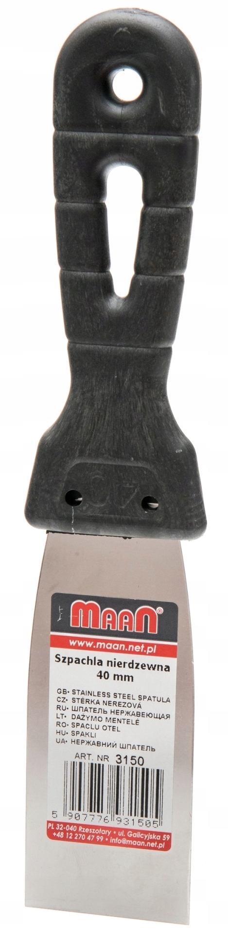 

Szpachelka nierdzewna, szpachla Standard 40 mm