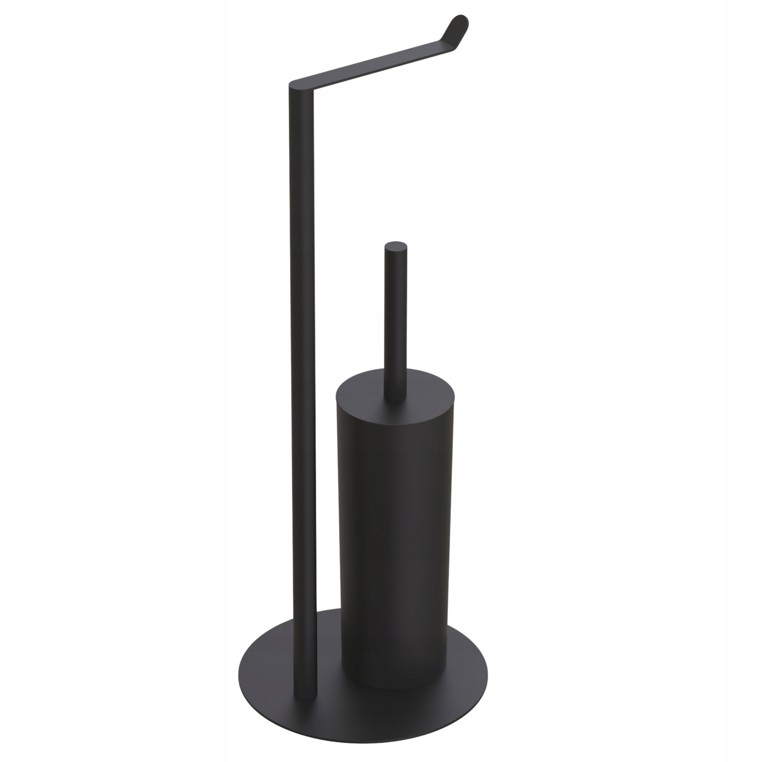 Stojan na toaletní papír s Wc kartáčem Černý, kovový, koupelnový