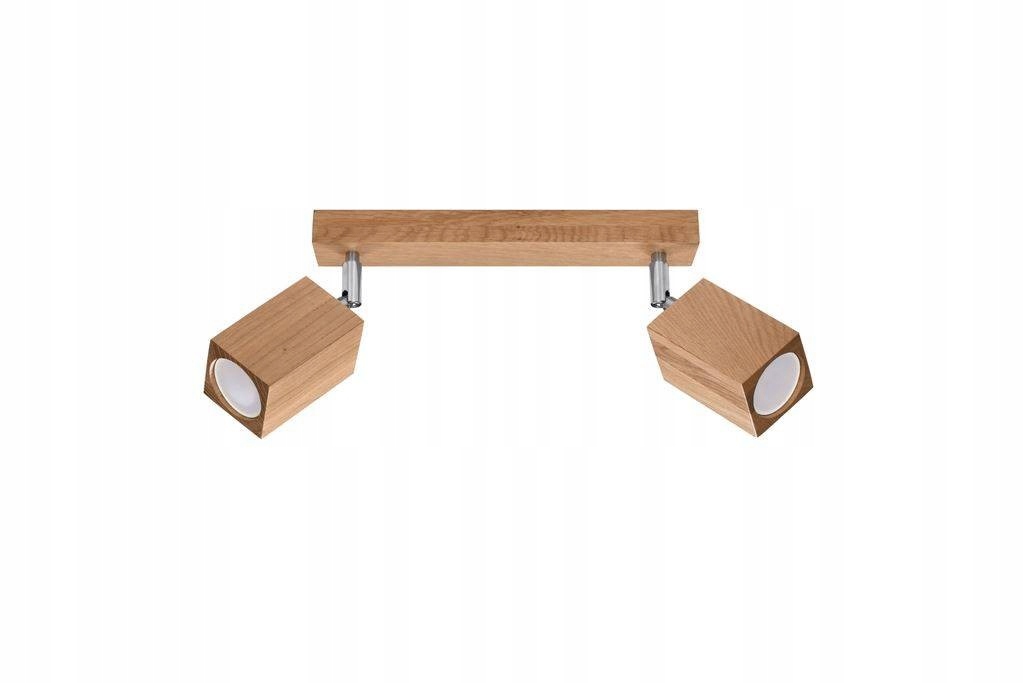 Drevená nástenná stropná lampa 2xGU10 Keke Sollux