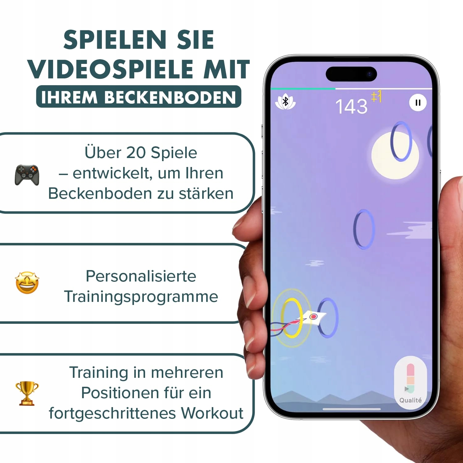 PERIFIT Care Plus Trener Mięśni Dna Miednicy Dla Kobiet Z Aplikacją — miniatura 4