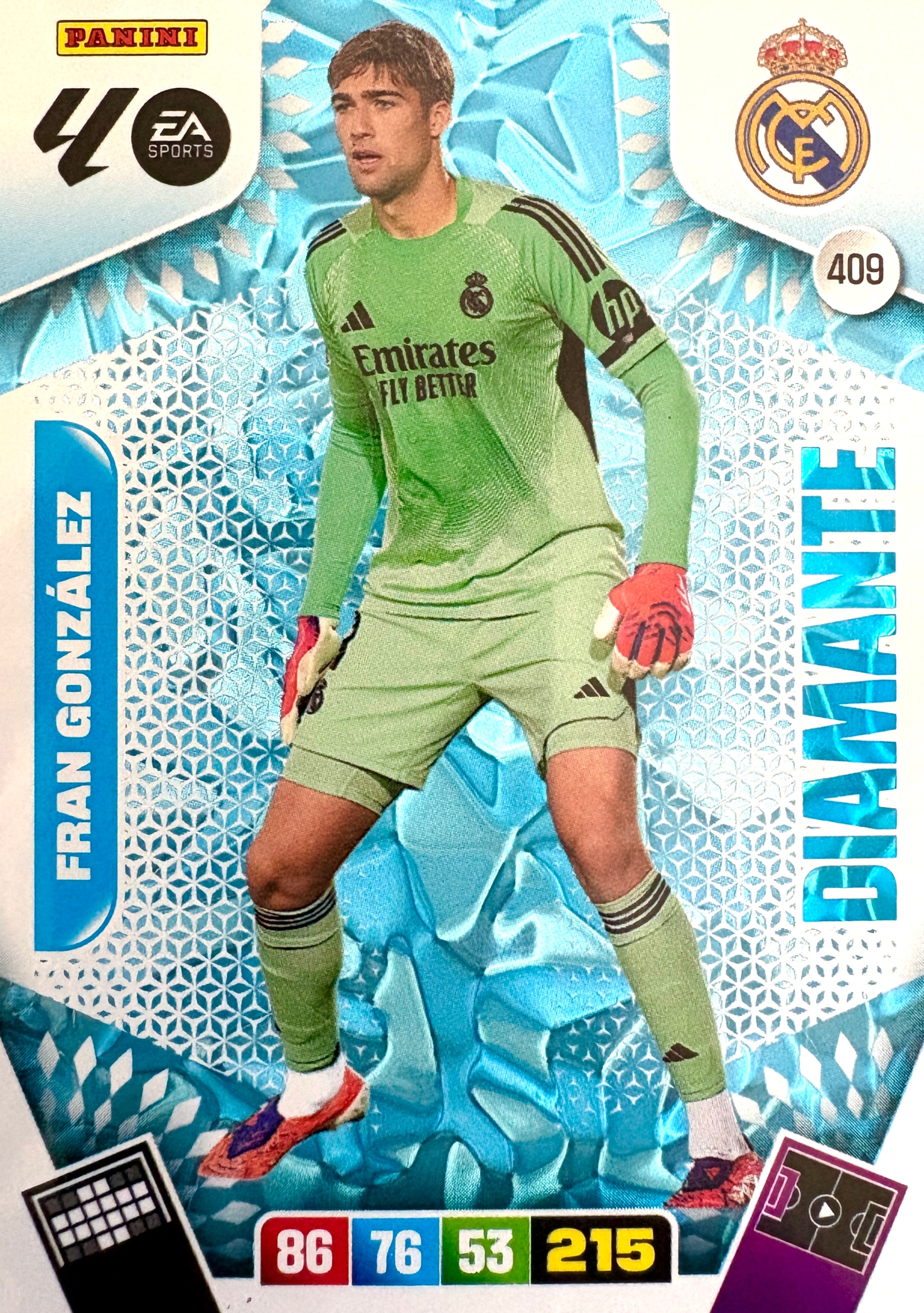 La Liga hiszpańska 2025-26 2026 Diamante 409 Fran Gonzalez Real Madryt