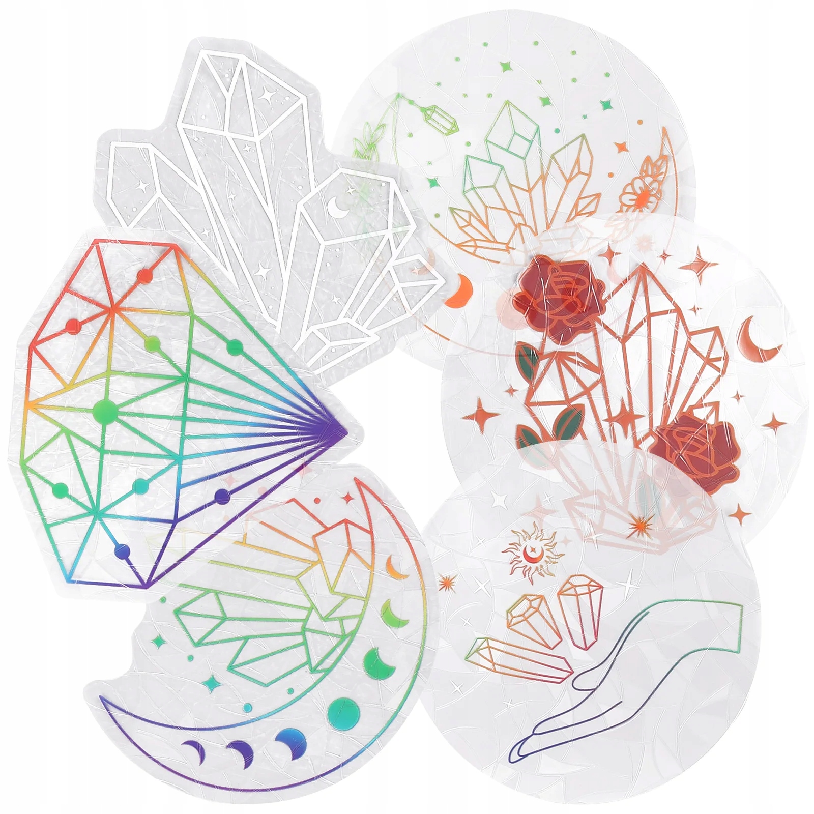 Pvc Window Cling Witraż Naklejka Pryzmat Długość 19 cm