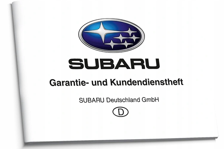Subaru Německá čistá servisní kniha