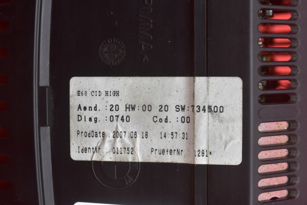 Écran Navigation 9141809 BMW E63 03-07