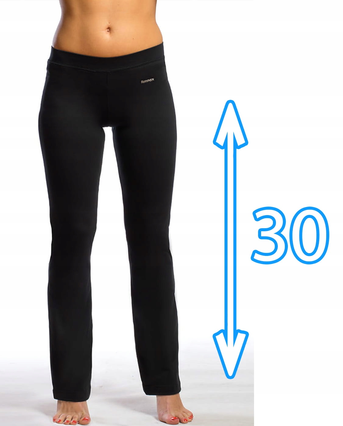 

Spodnie damskie fitness Rnx 102 czarny 30" M