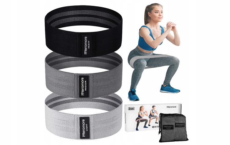 

Taśmy Do Fitnessu Oporowe Zestaw 3 Meromore