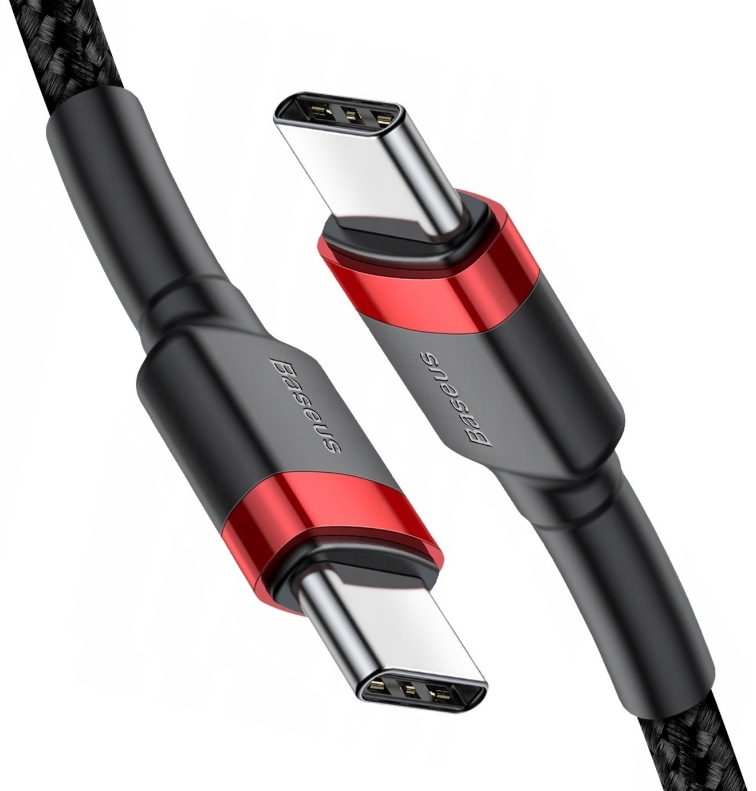 BASEUS MOCNY KABEL USB-C SZYBKIE ŁADOWANIE TYP-C TYPE-C PD 60W QC 3.0 1M Stan opakowania oryginalne