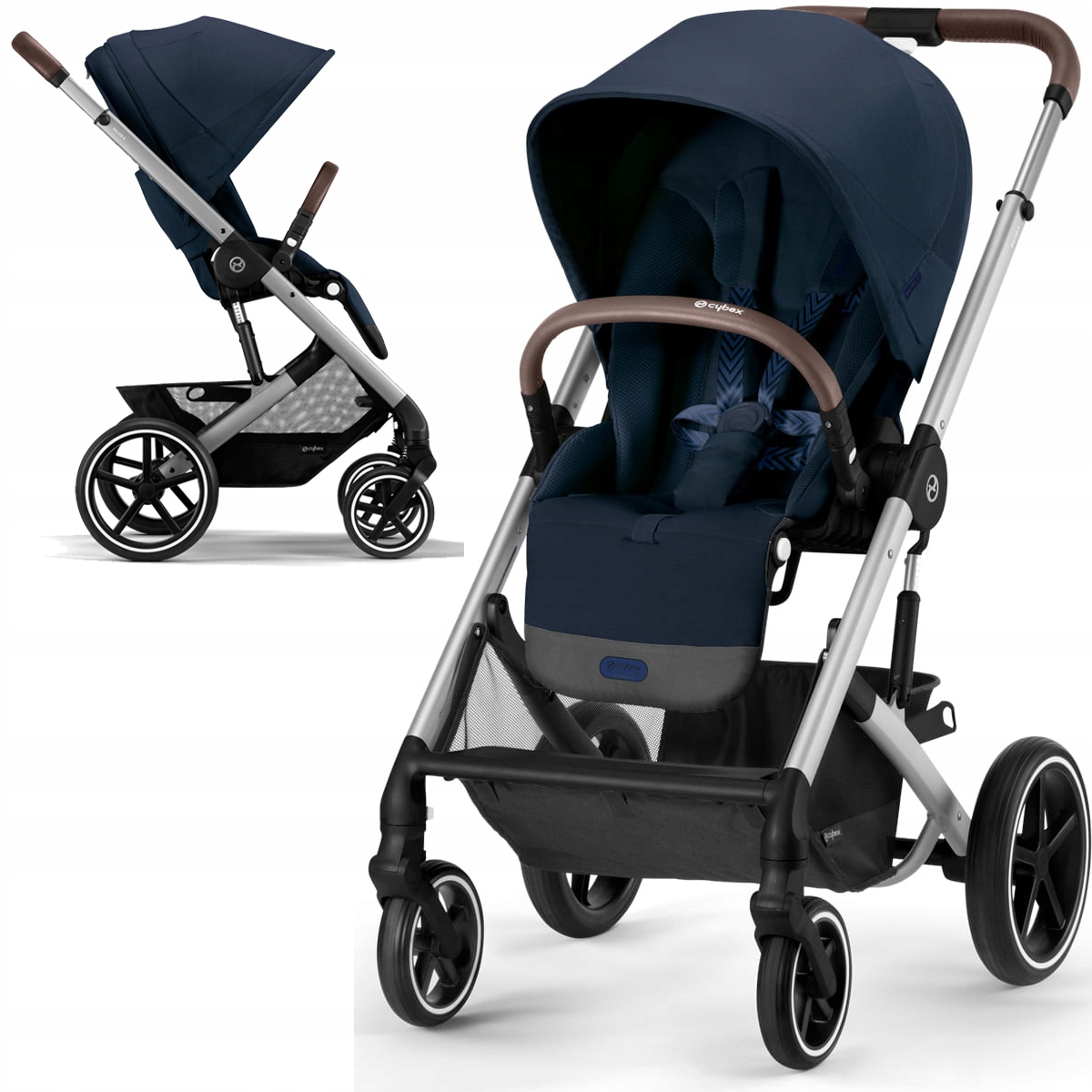 Cybex Balios S 2.0 Lux Wózek Spacerowy Ocean Blue (Stelaż Silver)