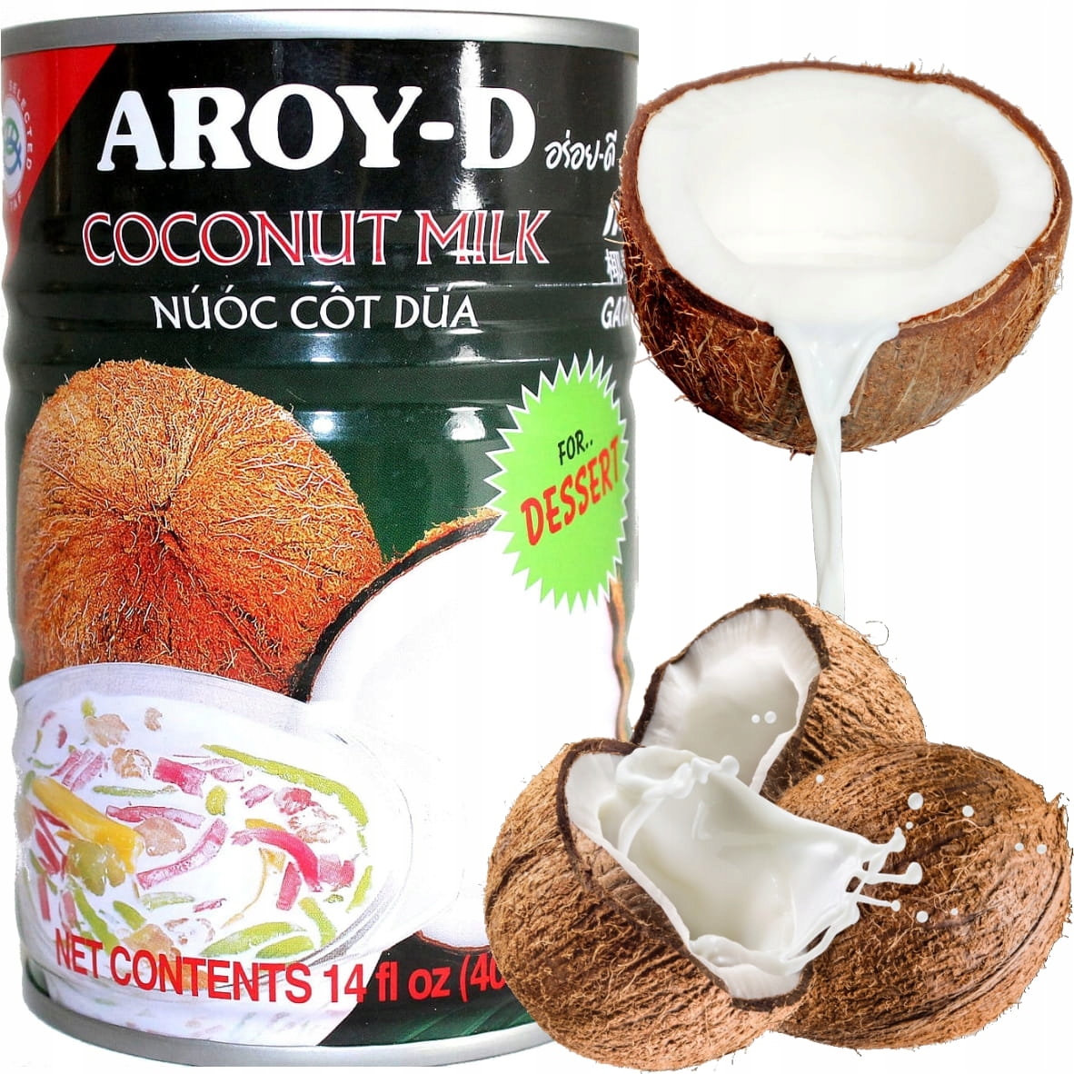 

Mleko Mleczko Kokosowe Do Deserów 400ml Aroy-d