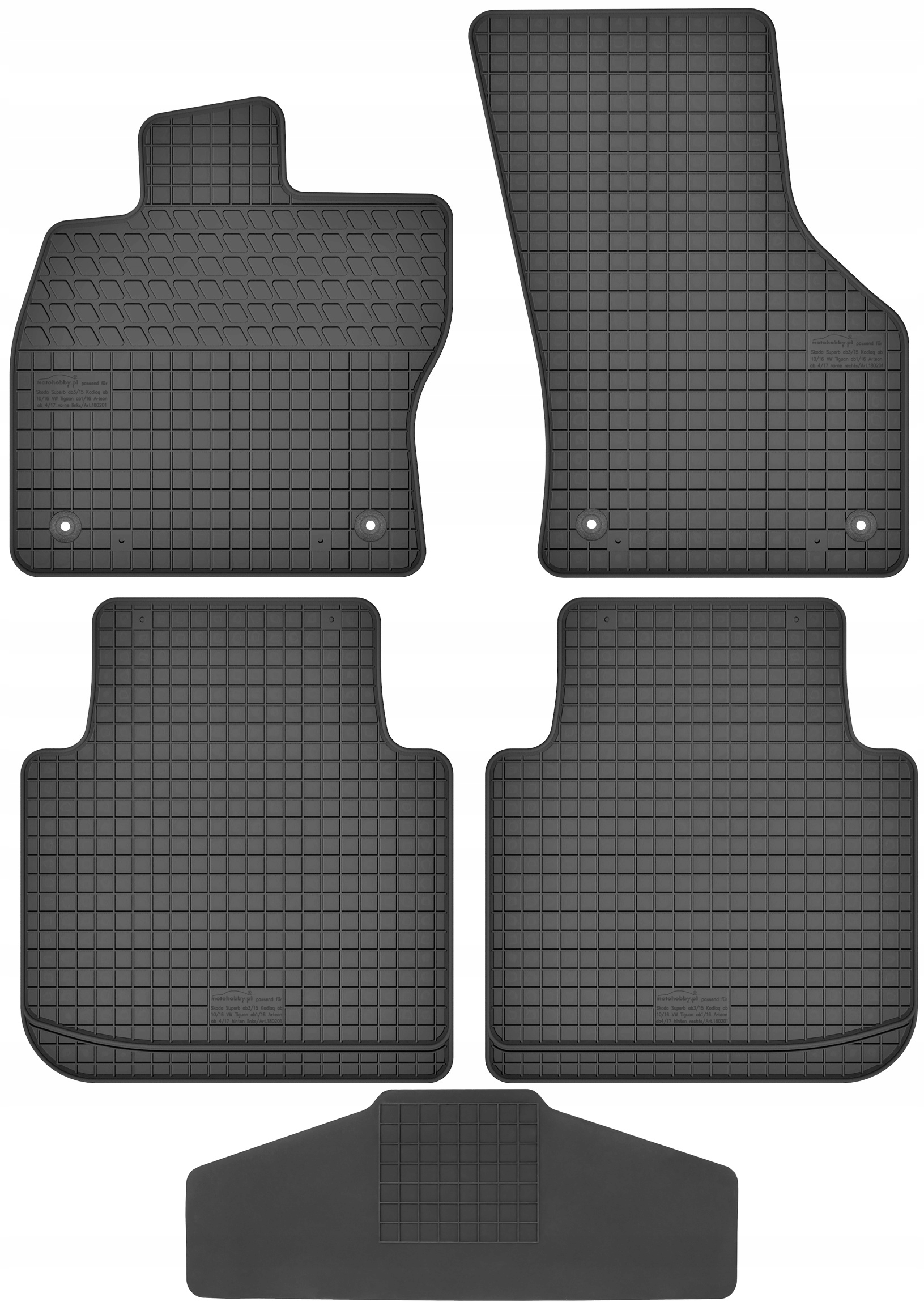 

Skoda Kodiaq 2017- Dywaniki z tunelem