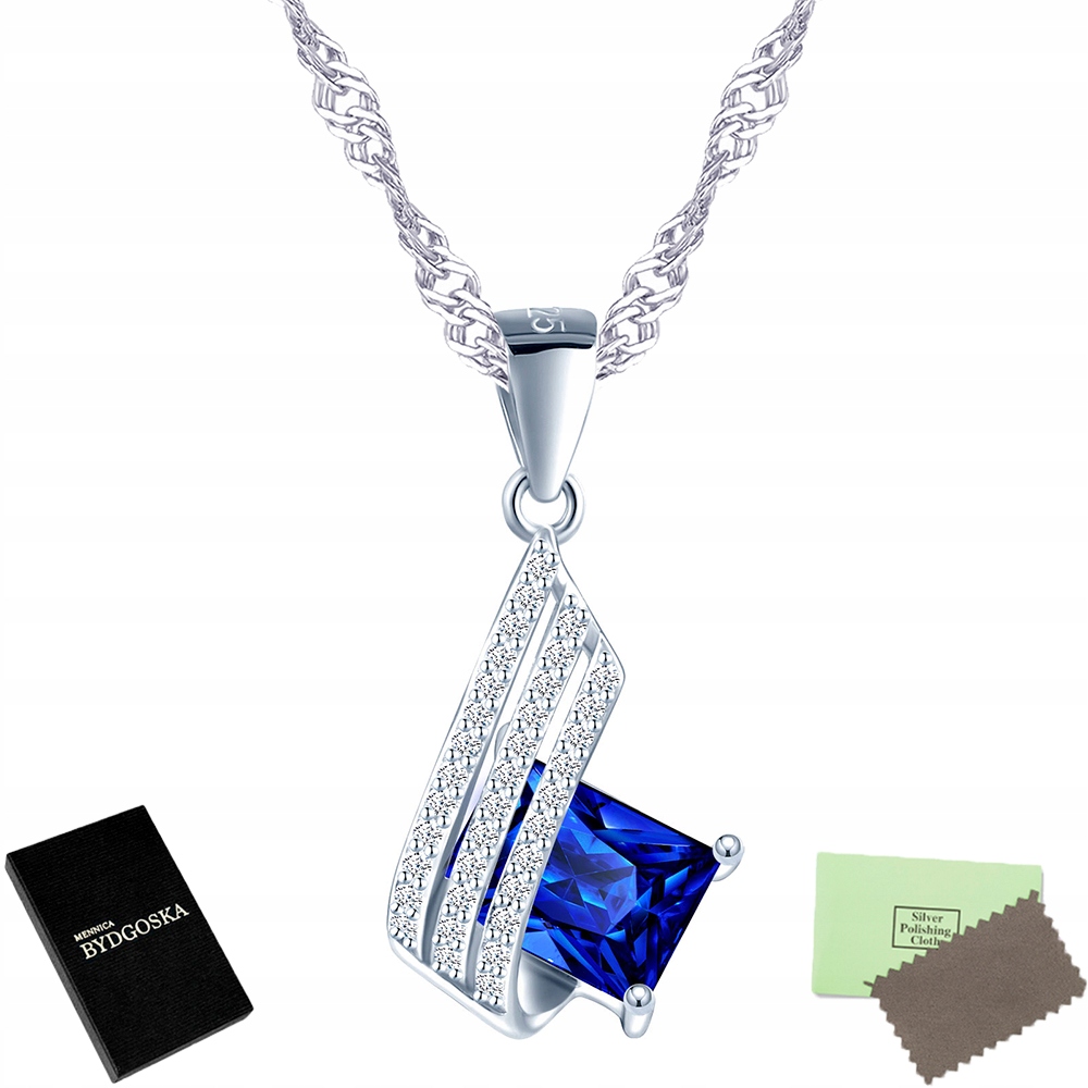 

Srebrny Naszyjnik Celebrytka Łańcuszek Z Zawieszką