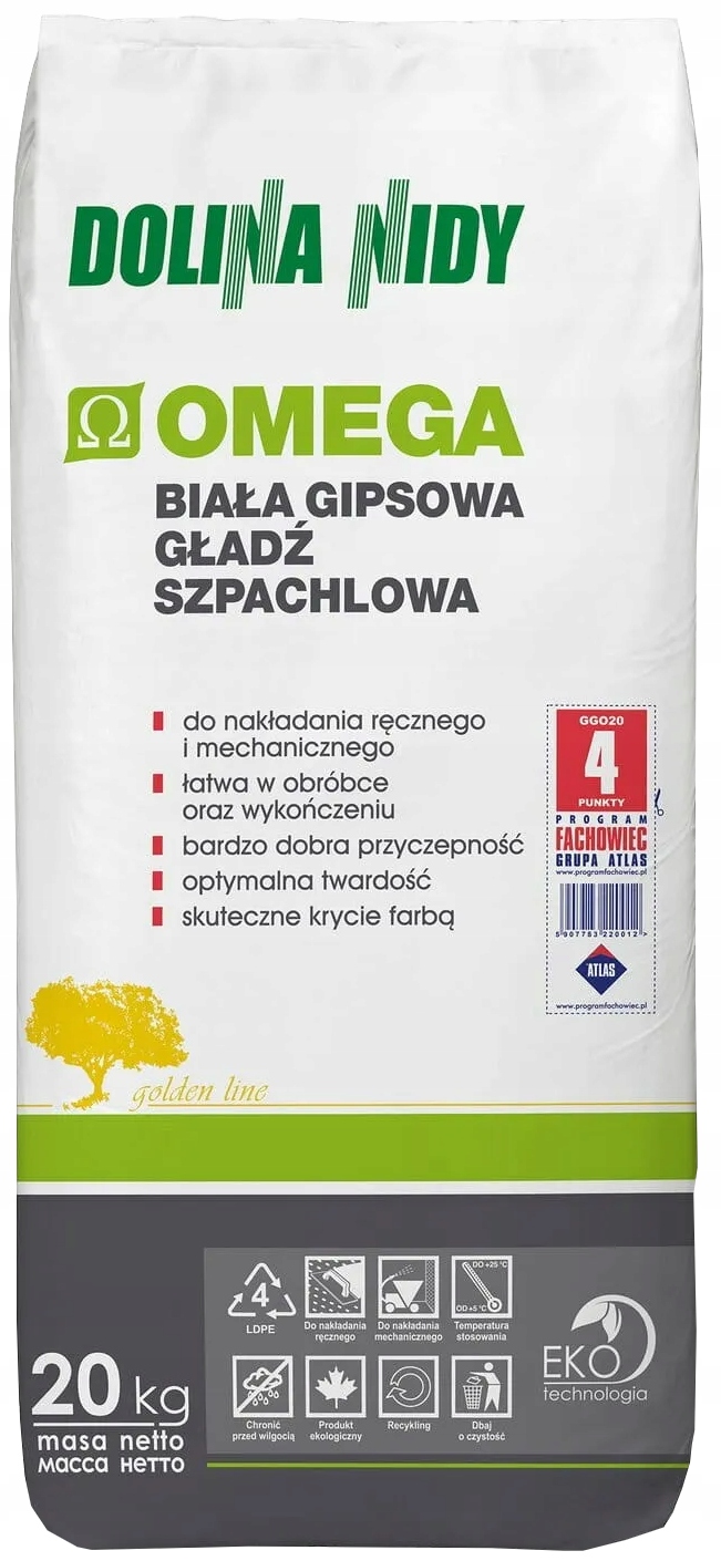 

Dolina Nidy Biała Gładź Szpachlowa Omega 20kg