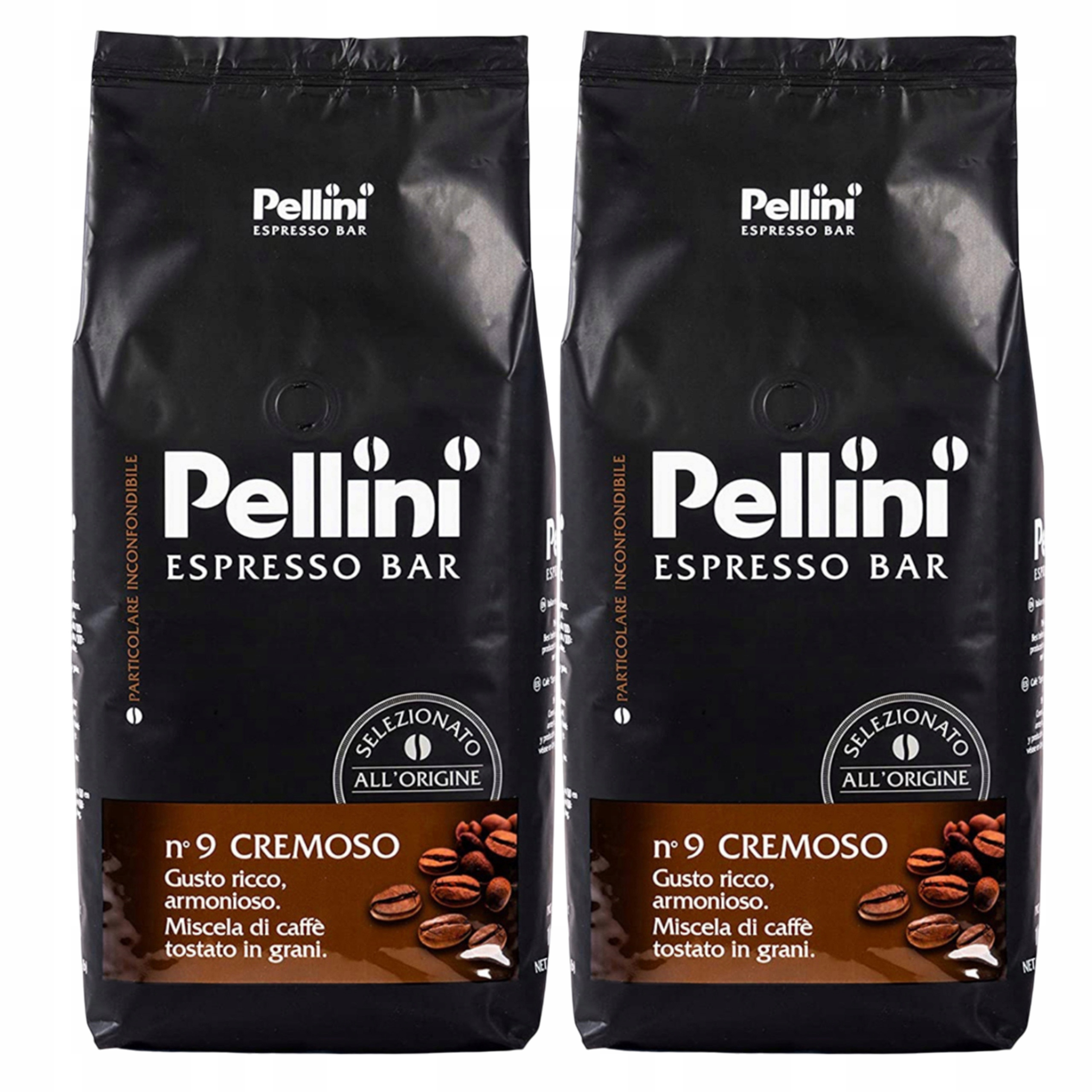 Kawa ziarnista 2x 1 kg mieszana Arabica Robusta Pellini Espresso Bar Cremos