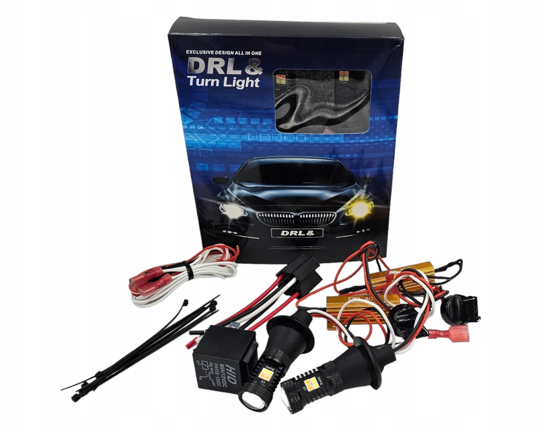 Led Drl Směrovky Smd Denní Světla 2v1 WY21W T20 Ultra Silné