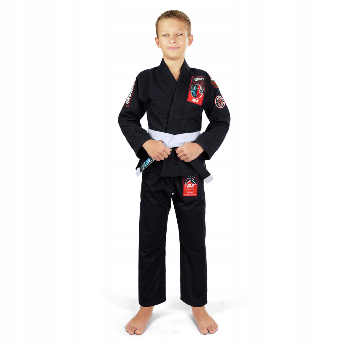 Gi do Bjj dla dzieci Ninja (Czarne) K4 Ground Game