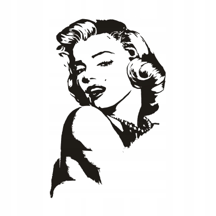 

Naklejka na ścianę sylwetka Marilyn Monroe Marylin