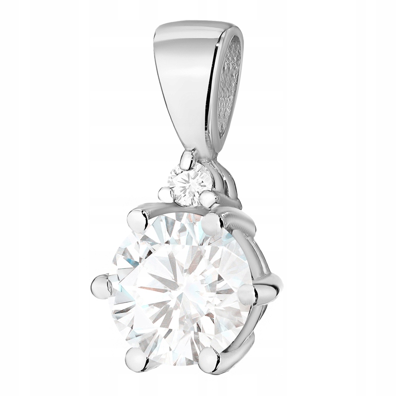 Krásný klasický Zlatý Přívěsek Přívěsek pr. 585 se Safírem 0,60 ct 14k