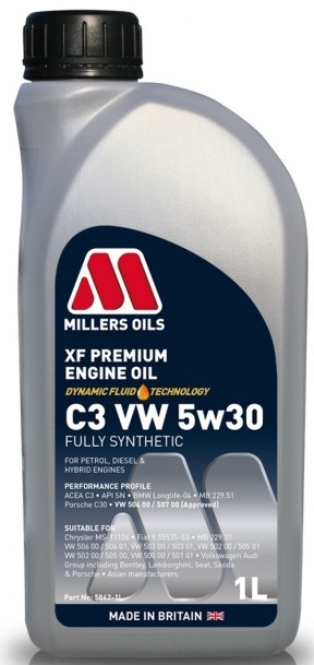 Millers Oils Xf Longlife 5W30 1L Vw 504.00 507.00