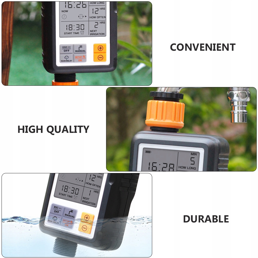 SYSTEM PODLEWANIA WĄŻ ZEWNĘTRZNY CYFROWY TIMER DLA Marka bez marki
