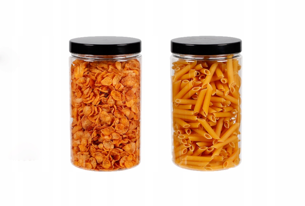 

Słoik Plastikowy 1500ML Pojemnik Na Żywność 2 Szt