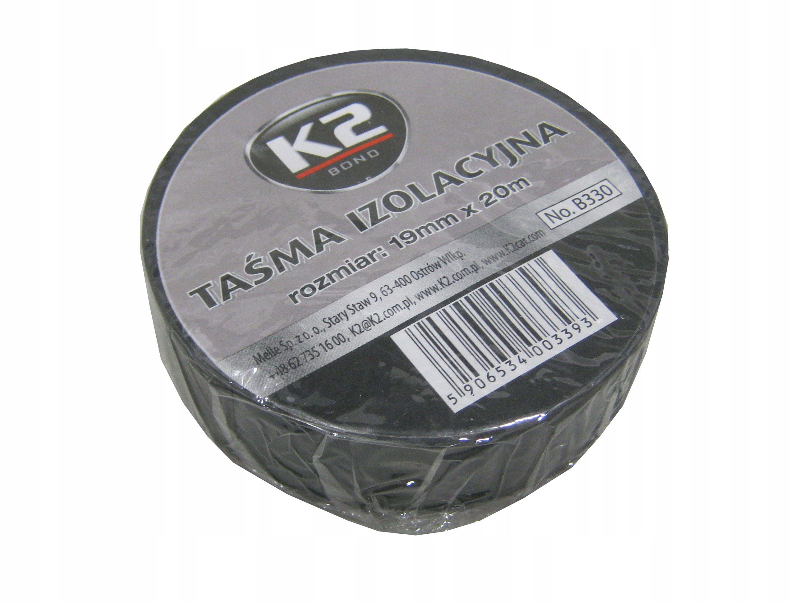 

K2 Taśma Izolacyjna Klejąca Czarna 19mmX20m