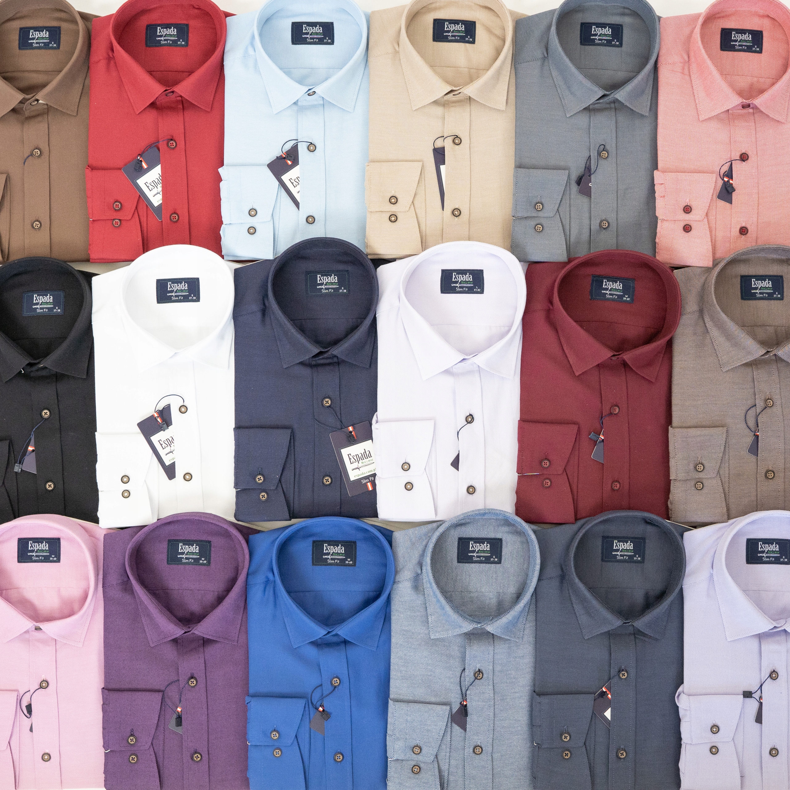 Koszula męska elegancka CASUAL SLIM BORDOWA M Rodzaj kołnierzyka kołnierzyk