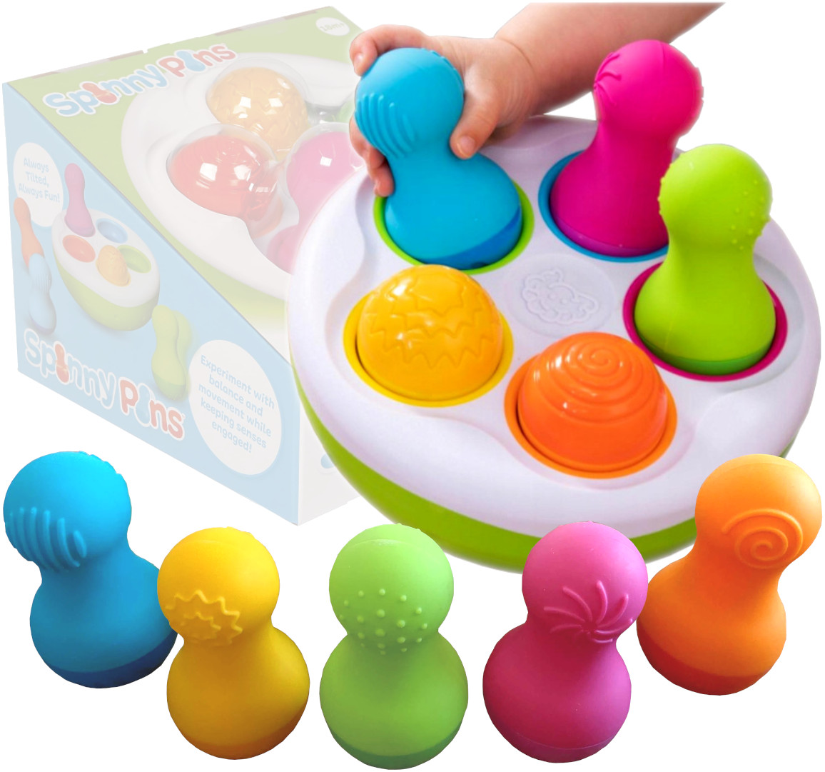

Fat Brain Spinny Pins Sorter Wańka Wstańka Kręgle