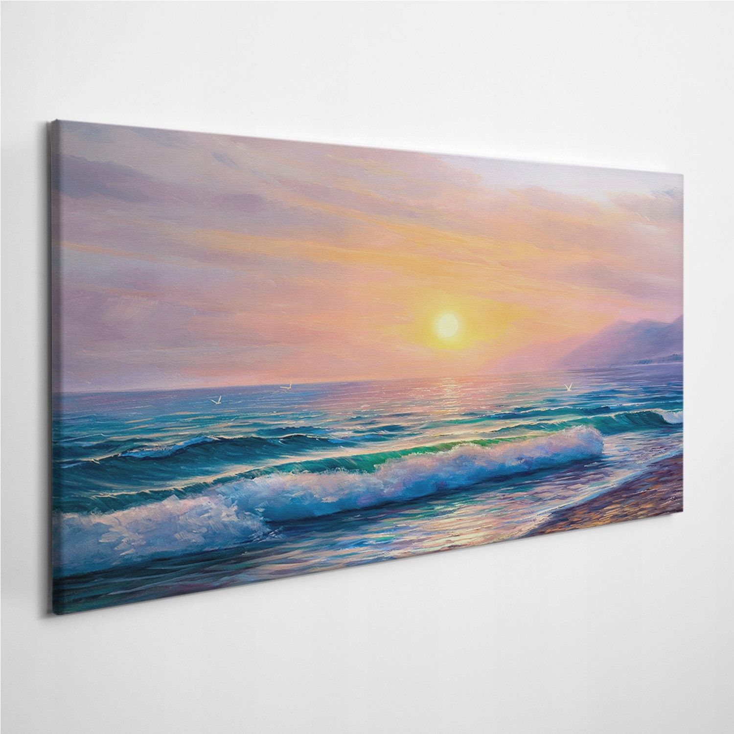 

Foto-obraz na płótnie Morze Zachód Słońca 120x60