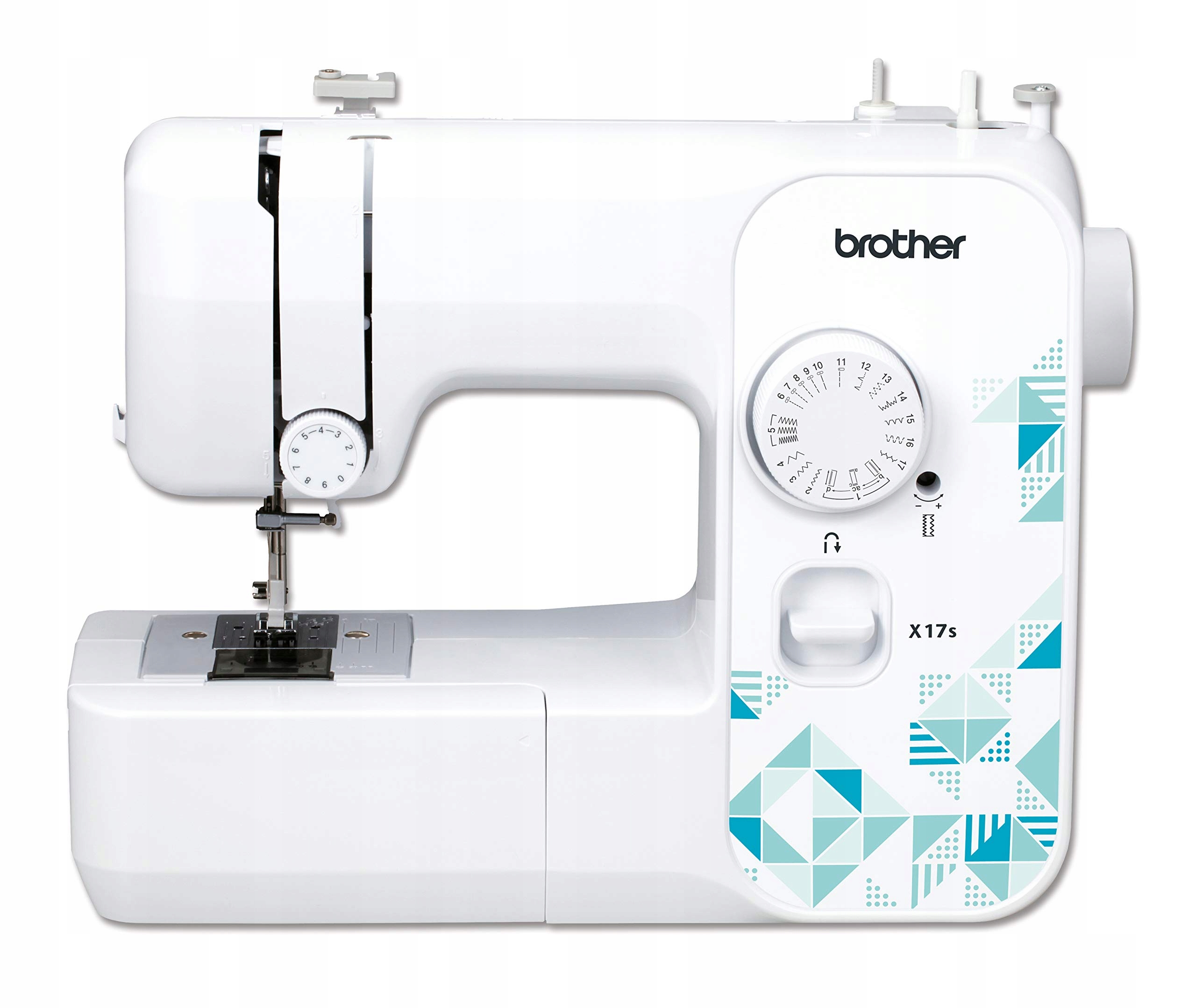 Brother X17s mechanický šicí stroj, bílá/modrá, plast