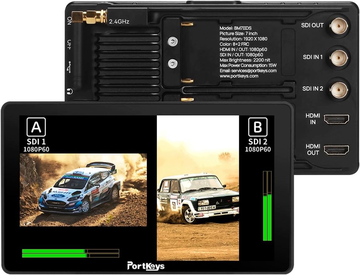 Portkeys BM7II-DS Monitor 2200 Nit Full Hd 10-BIT Profesjonalny Kolorowy