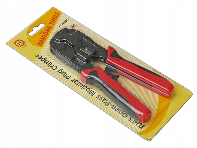 Zaciskacz wt RJ45/8P8C przelot. HANLONG HT-580ER Kolor wielokolorowy