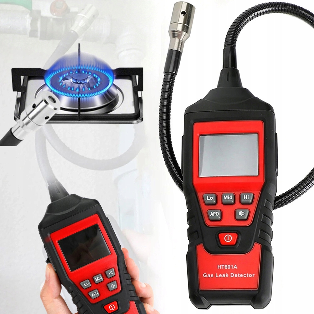 Detektor HT601A Přenosný Hořlavý Plyn S Automatickým Resetováním