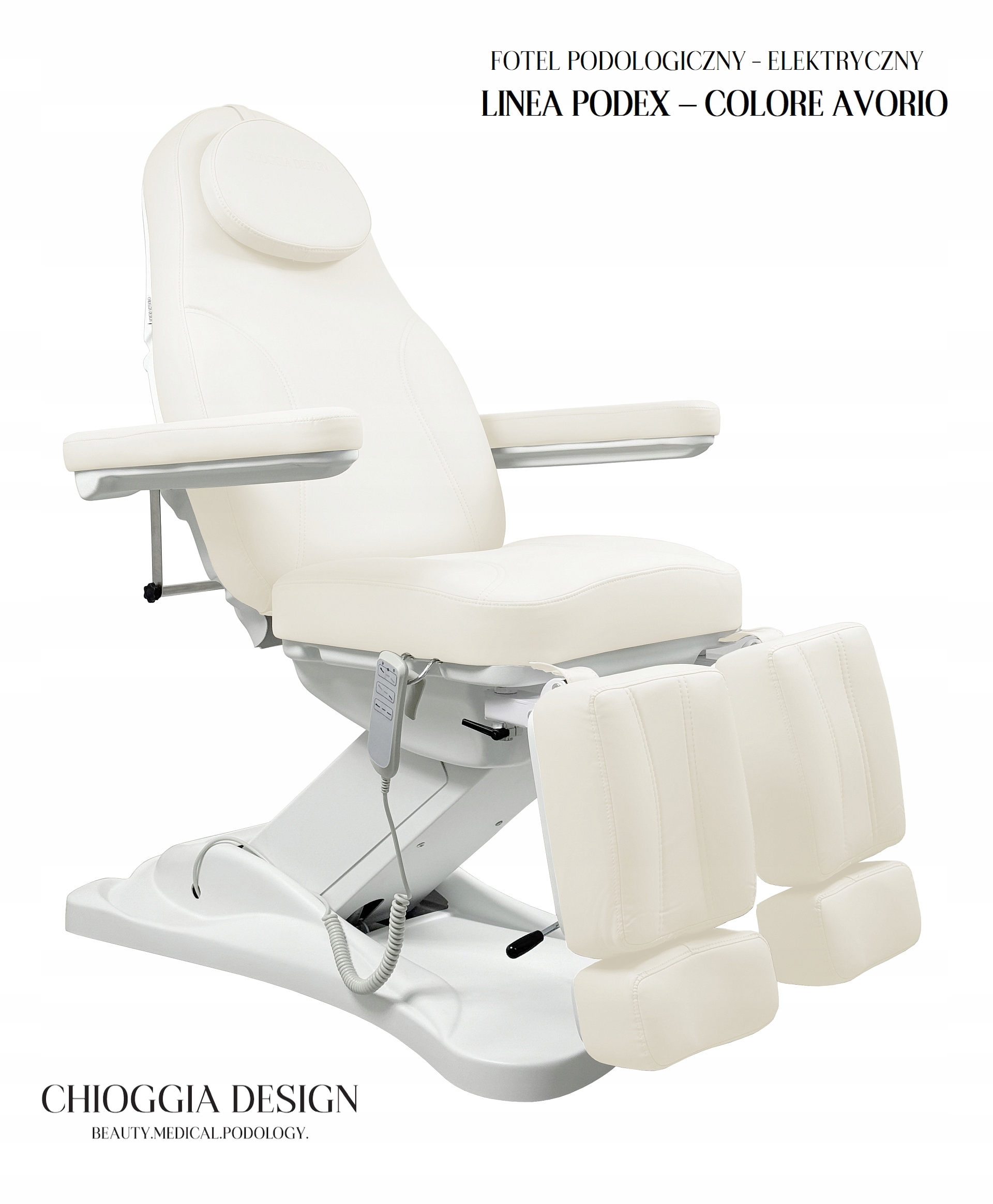 Chioggia Design Kosmetické křeslo na pedikúru Elektrické Podex 3 motory