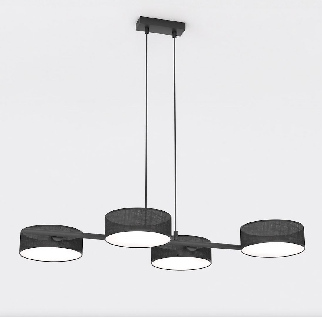 Emibig Drumz 4 Black Závěsná/stropní lampa Černá E14 10W Max Led Černá