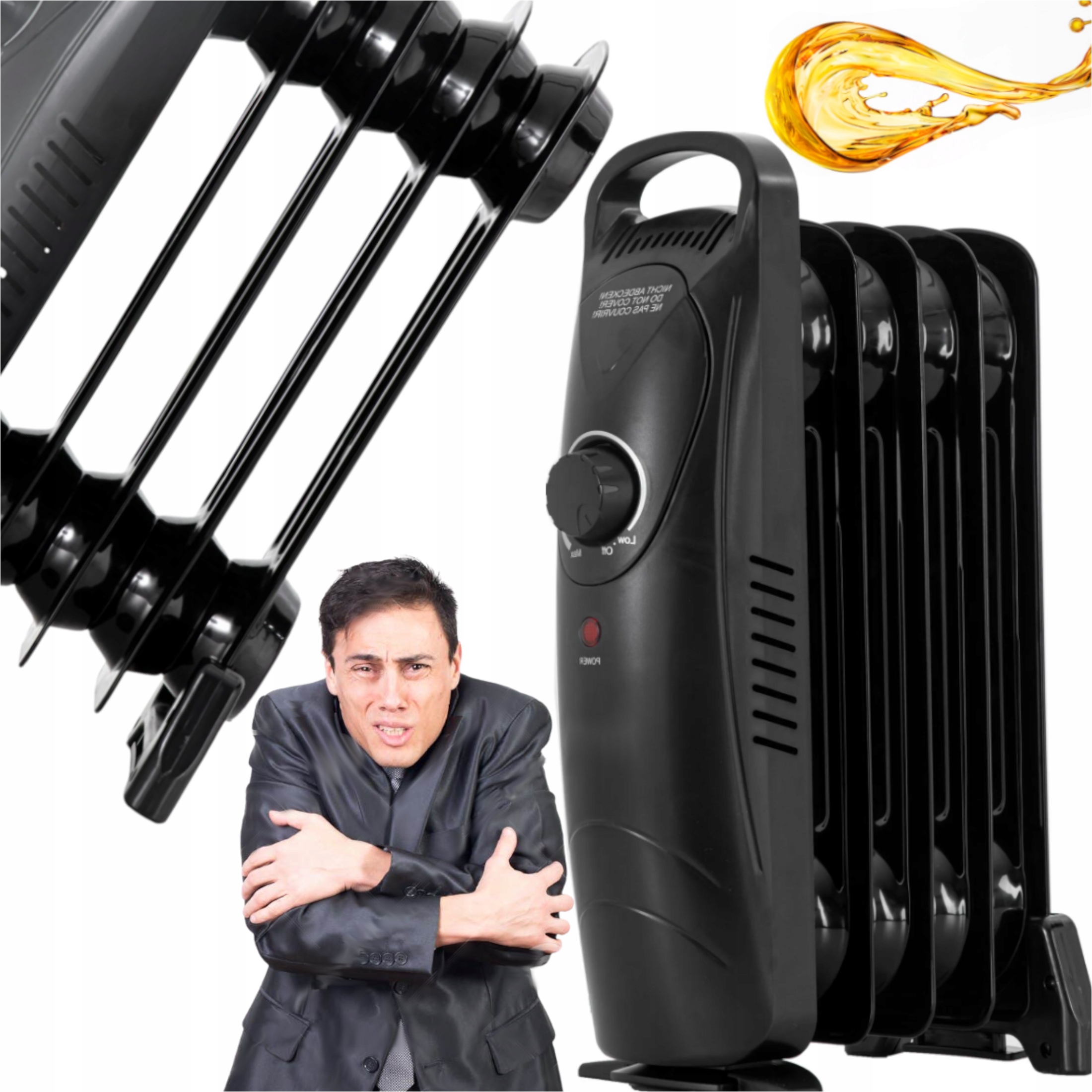 Regulovatelný Olejový Elektrický Ohřívač, Levné A Bezpečné Topení