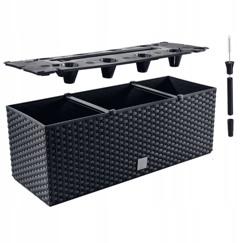 DONICZKA SKRZYNKA CASE +NAWADNIANIE ZESTAW ANTRACYTOWA SZ51,4 D19,2 H18,6 Kod producenta 0000959